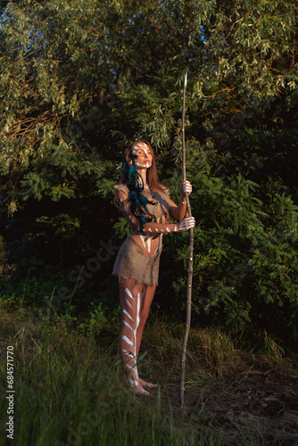 Hot autumn day in nature