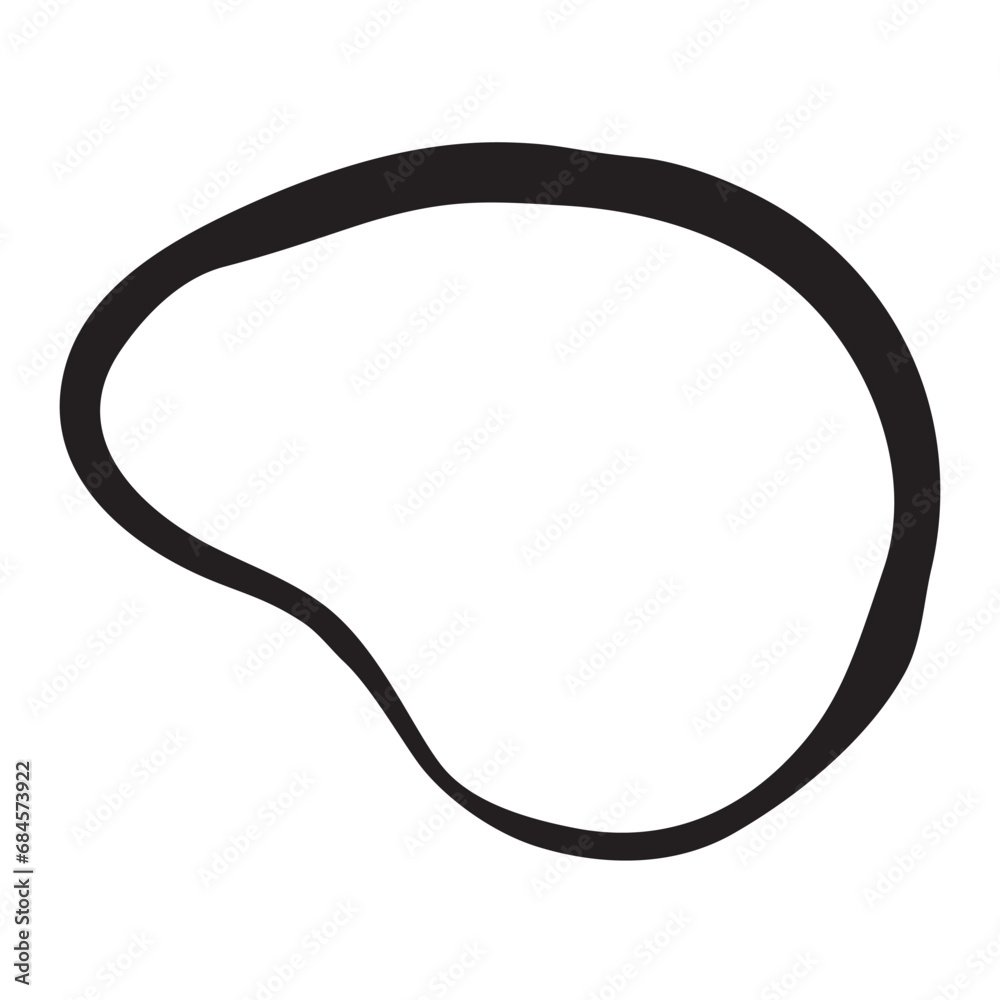 Freehand shape hand painted with ink paint swash Freehand shape hand painted with ink paint swash