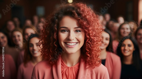 Beautiful Young Attractive Smiling Happy People , Background HD, Illustrations © Cove Art