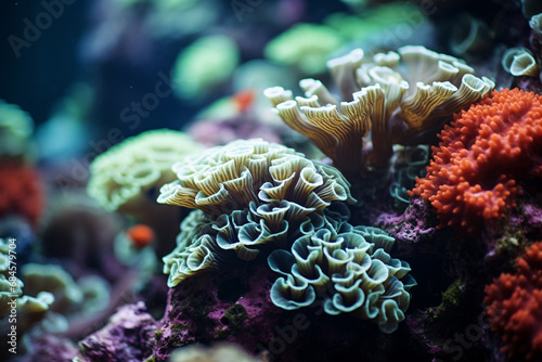 Beautiful underwater reef in ocean