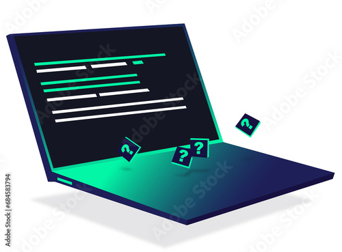 Photography illustration set of cyber assets