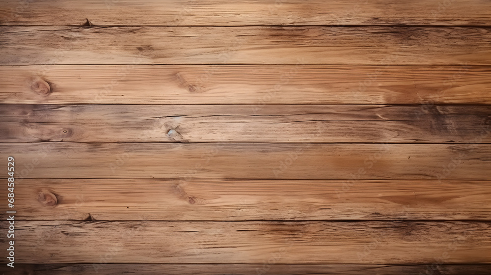 Fototapeta premium Empty wooden table top isolated on a white transparent background. generative ai.