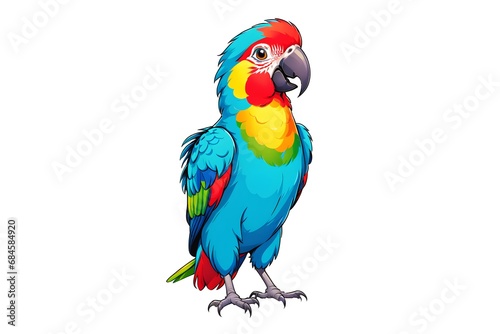 A Cartoonish Parrot in a Playful Pose (JPG 300Dpi 10800x7200)