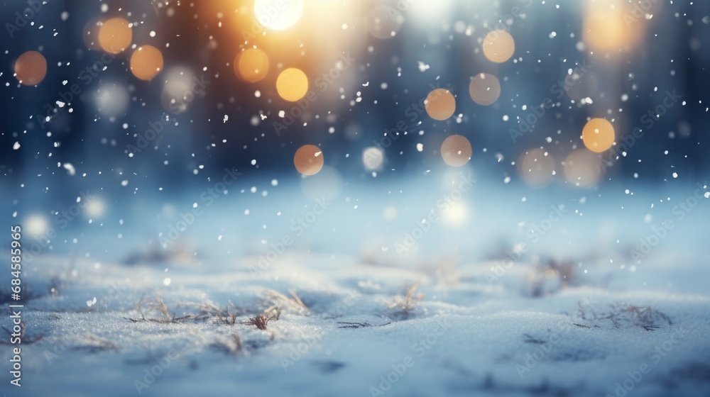 Texture of falling snow on a foggy background. Abstract silver and gold bokeh lights create a blur effect. Background for Christmas and New Year holidays with place for text. Texture of falling snow on a foggy background. Abstract silver and gold bokeh lights create a blur effect. Background for Christmas and New Year holidays with place for text.