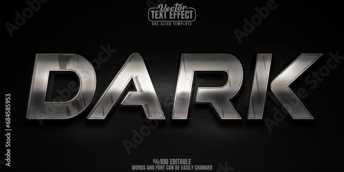 Metal Dark editable text effect, customizable music and heavy 3D font style