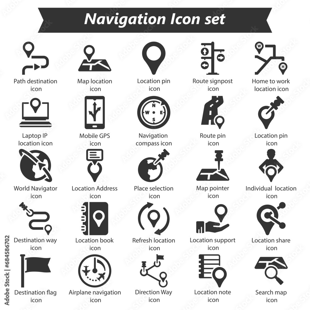 Navigation Icon Set Navigation Icon Set