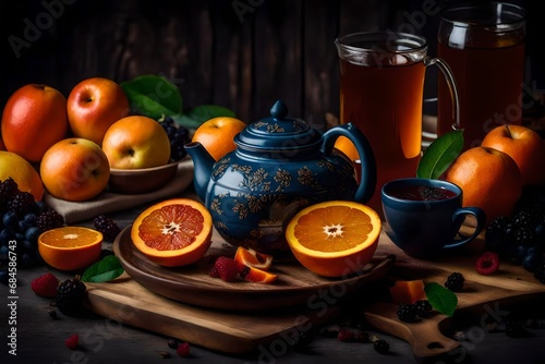 fruit homemade tea warm