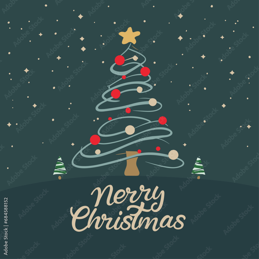 Merry Christmas and Happy New Year Set of greeting cards, posters, holiday covers. Xmas Design with beautiful snowflakes in modern line art style on red background. Christmas tree, border frame, decor Merry Christmas and Happy New Year Set of greeting cards, posters, holiday covers. Xmas Design with beautiful snowflakes in modern line art style on red background. Christmas tree, border frame, decor
