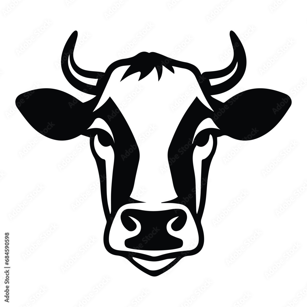 Cow Flat Icon Isolated On White Background Cow Flat Icon Isolated On White Background