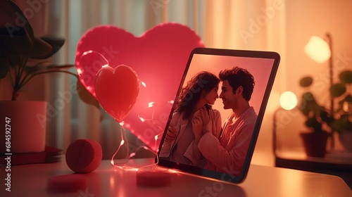 Digital Love on Valentine's Day photo