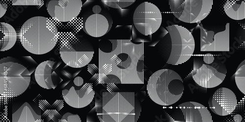 Seamless pattern with lines . Fabric pattern with striped Design elements .Repeating Black lines .Geometric shape. Dynamic geometrical Endless overlay texture.