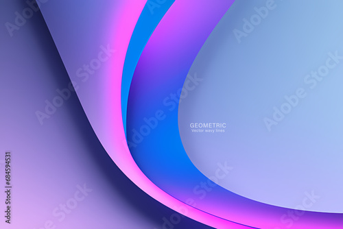 Soft Purple Wave Background, Abstract geometric background with liquid shapes. Vector illustration.