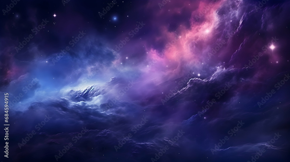 Planets and galaxy, cosmos, physical cosmology, science fiction wallpaper. Beauty of deep space, Generated With Ai.