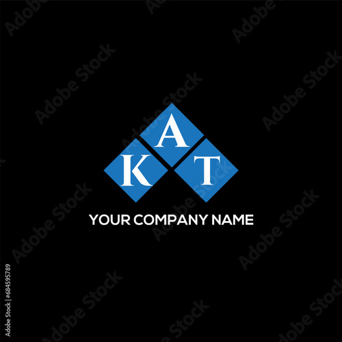 AKT letter logo design on black background. AKT creative initials letter logo concept. AKT letter design.
