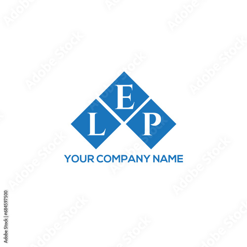 ELP letter logo design on white background. ELP creative initials letter logo concept. ELP letter design.
 photo