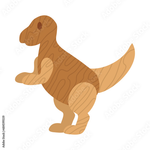 wooden toy dinosaur