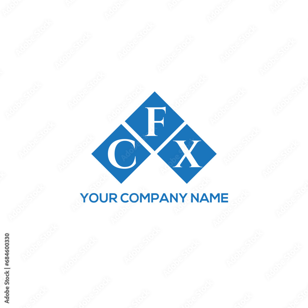 Fototapeta premium FCX letter logo design on white background. FCX creative initials letter logo concept. FCX letter design. 