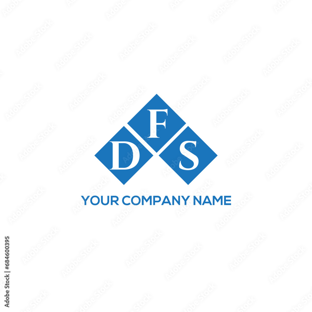Fototapeta premium FDS letter logo design on white background. FDS creative initials letter logo concept. FDS letter design. 