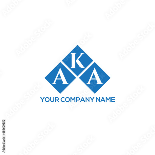 Photos KAA letter logo design on white background