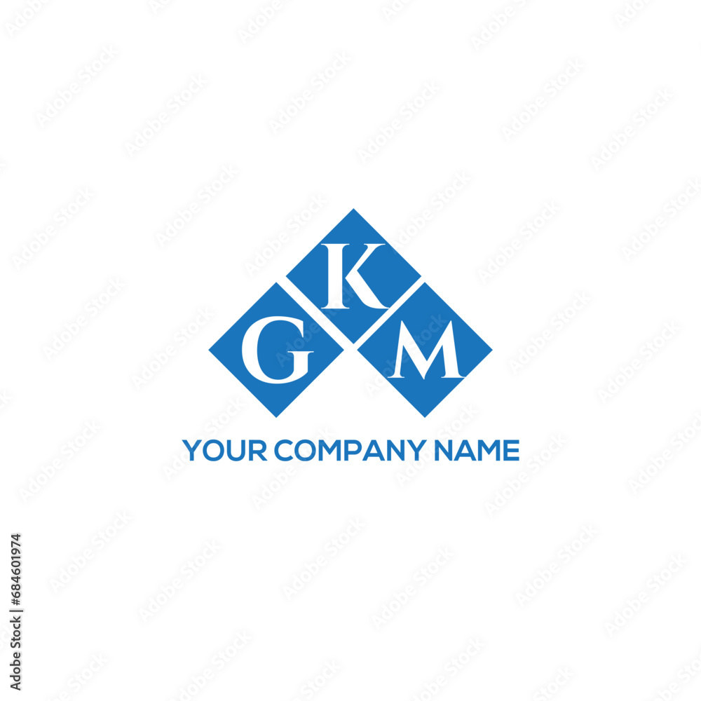 Fototapeta premium KGM letter logo design on white background. KGM creative initials letter logo concept. KGM letter design. 