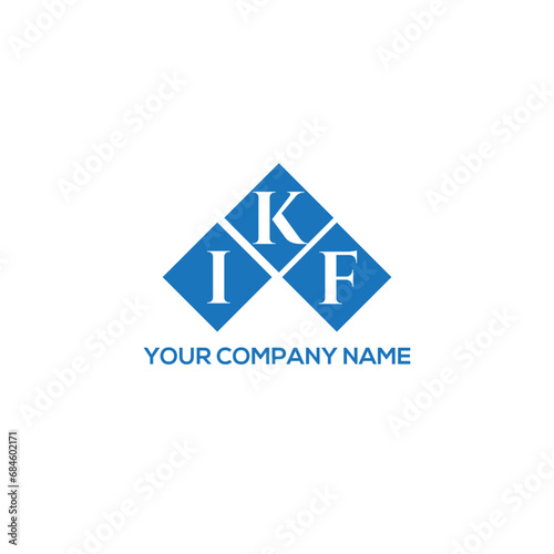KIF letter logo design on white background. KIF creative initials letter logo concept. KIF letter design.
 photo