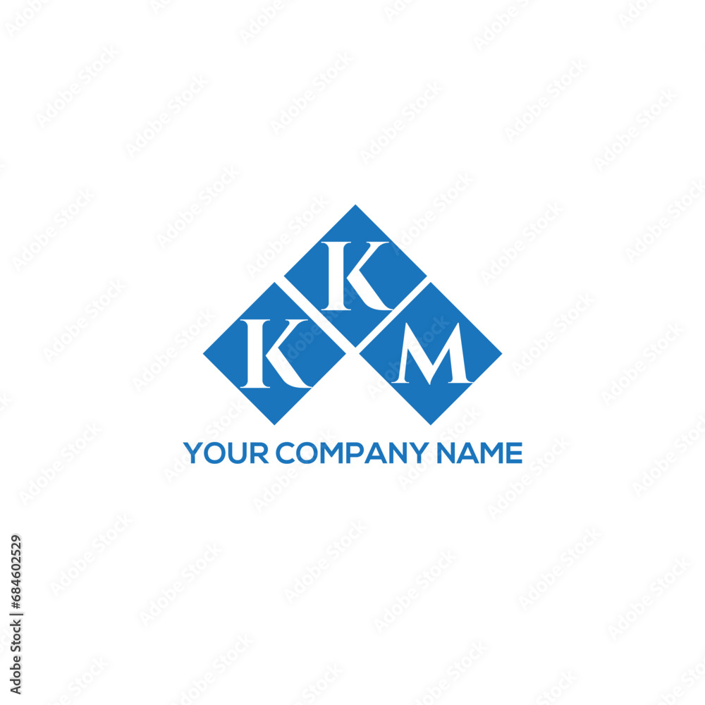 KKM letter logo design on white background. KKM creative initials letter logo concept. KKM letter design.
