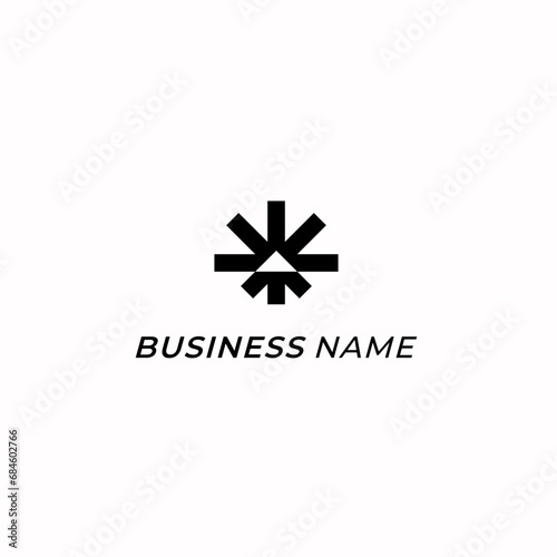 logo design negative space triangle and rectangle