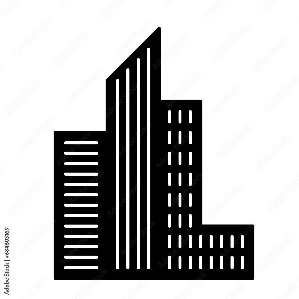 City building silhouette icon vector. Building silhouette can be used as icon, symbol or sign. Building icon vector for design of city, town or apartment City building silhouette icon vector. Building silhouette can be used as icon, symbol or sign. Building icon vector for design of city, town or apartment