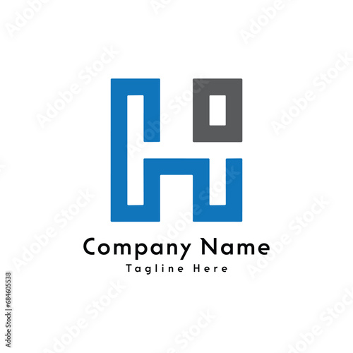 HI letter creative logo design icon
