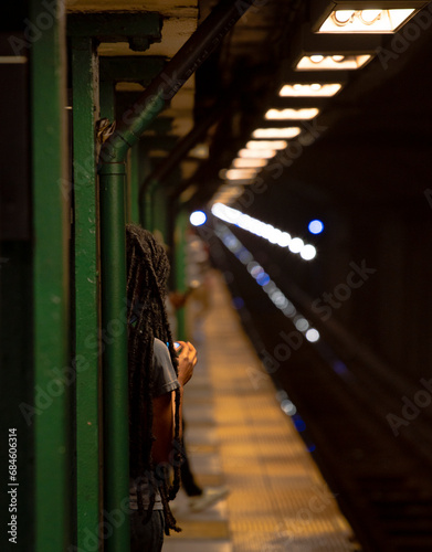 Waiting for the train photo
