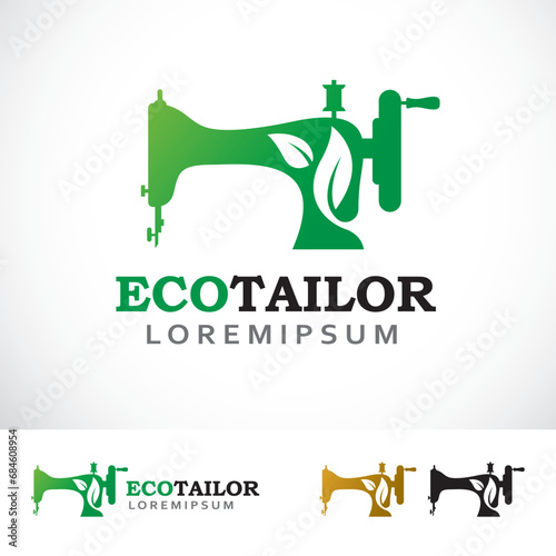 Eco Tailor Logo Design Template