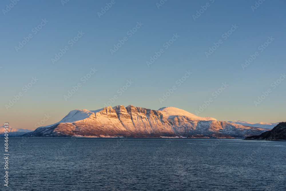 Klemmartindan at Straumsfjorden in Troms, Norway