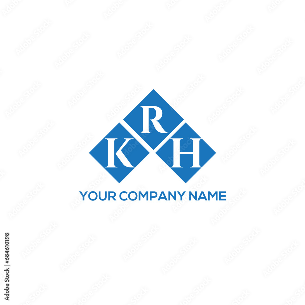 RKH letter logo design on white background. RKH creative initials letter logo concept. RKH letter design.
