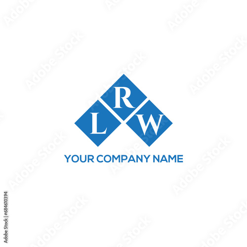RLW letter logo design on white background. RLW creative initials letter logo concept. RLW letter design. 