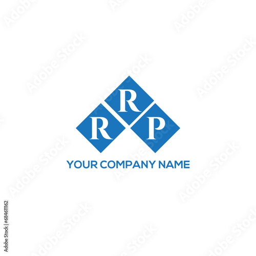 RRP letter logo design on white background. RRP creative initials letter logo concept. RRP letter design.
 photo