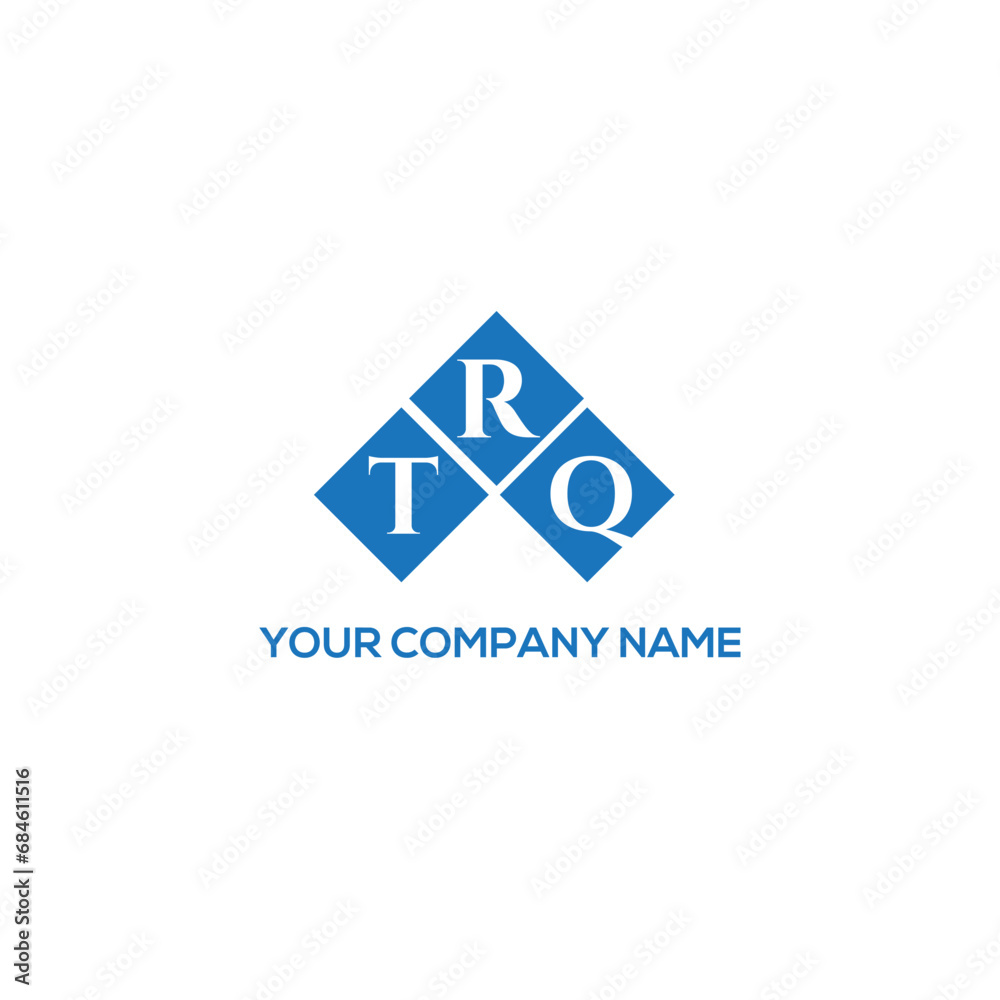 Fototapeta premium RTQ letter logo design on white background. RTQ creative initials letter logo concept. RTQ letter design. 