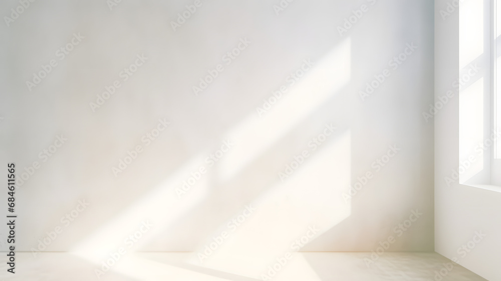 Blurred overlay effect for photo and mockups. Wall texture with organic drop diagonal shadow and rays of light on a white wall. shadows for natural light effects. generative ai. Blurred overlay effect for photo and mockups. Wall texture with organic drop diagonal shadow and rays of light on a white wall. shadows for natural light effects. generative ai.