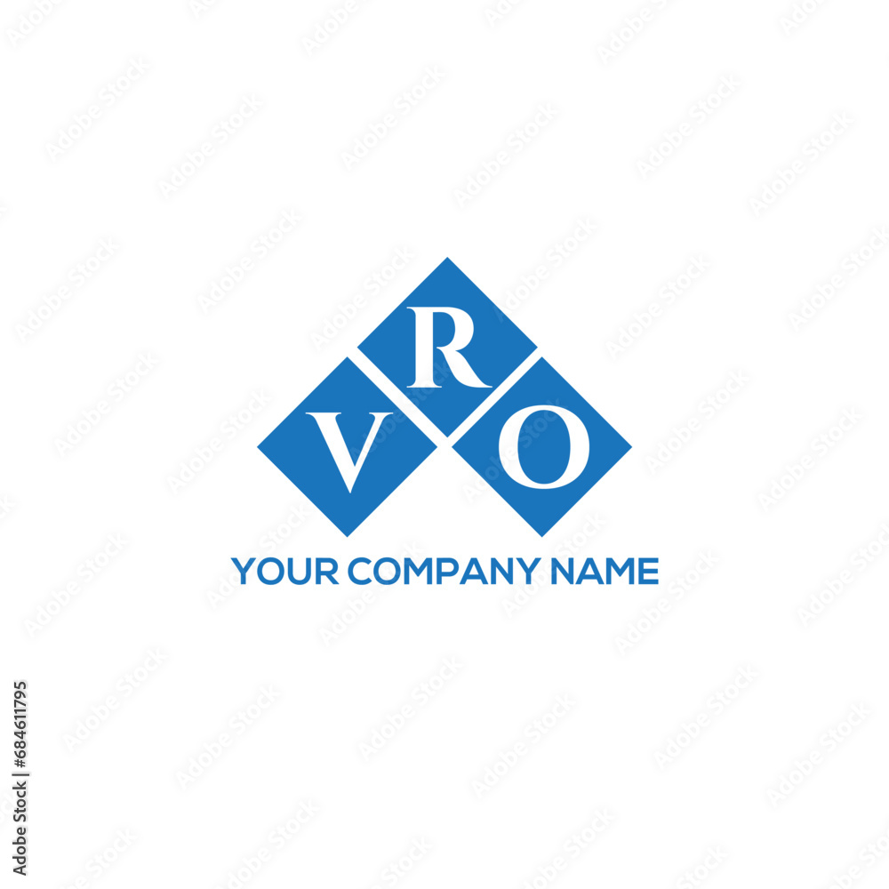 Fototapeta premium RVO letter logo design on white background. RVO creative initials letter logo concept. RVO letter design. 