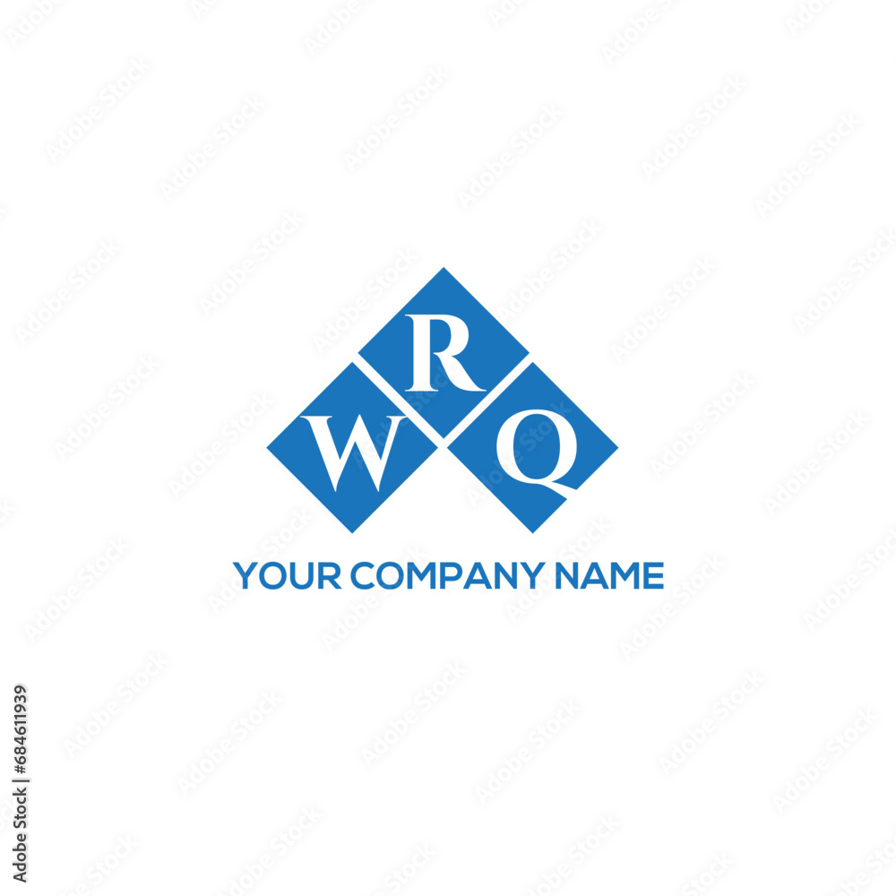 Fototapeta premium RWQ letter logo design on white background. RWQ creative initials letter logo concept. RWQ letter design. 