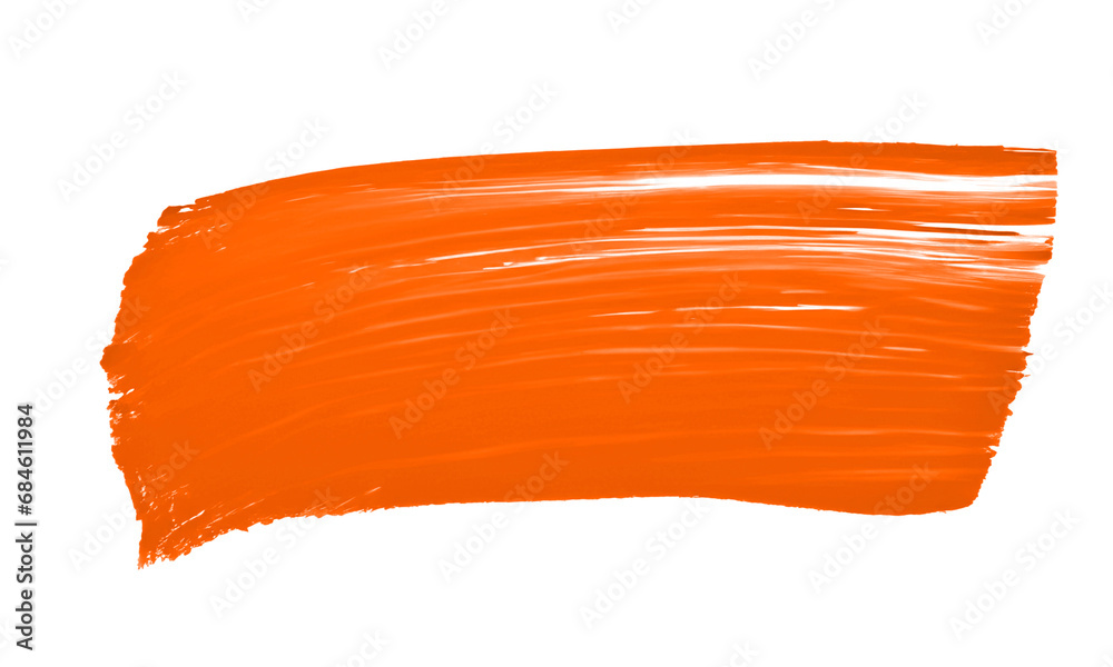 Orange oil colour brush stroke Orange oil colour brush stroke