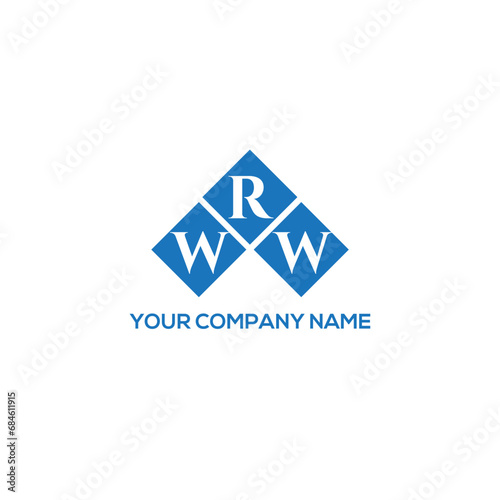 RWW letter logo design on white background. RWW creative initials letter logo concept. RWW letter design.
 photo