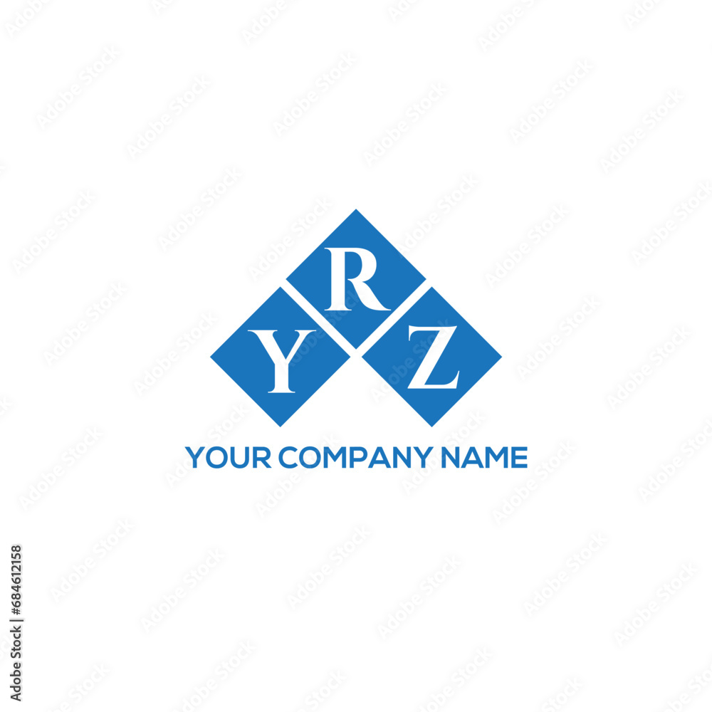 RYZ letter logo design on white background. RYZ creative initials letter logo concept. RYZ letter design.
