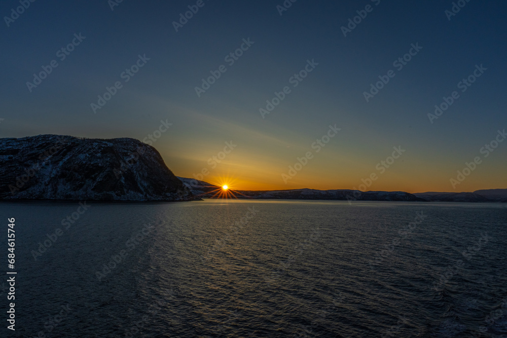 Seascape in Malangen, Troms, Norway