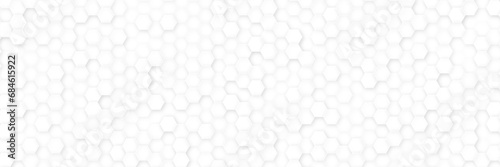 Fototapeta Naklejka Na Ścianę i Meble -  3d Hexagonal structure futuristic white background and Embossed Hexagon , honeycomb white Background ,light and shadow texture.