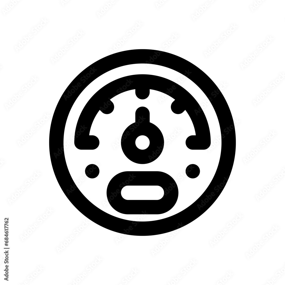 speedometer line icon