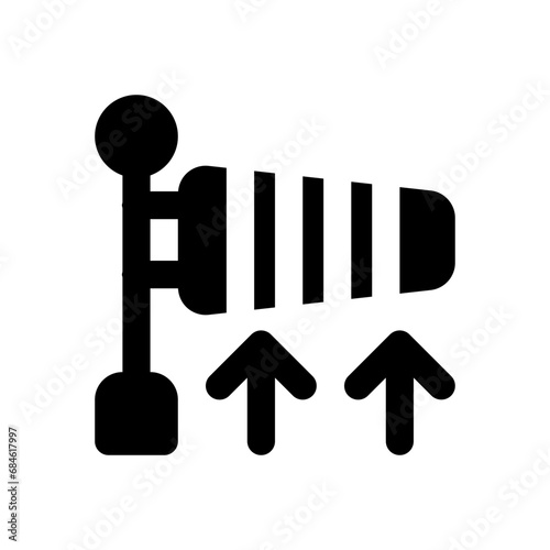 windsock glyph icon