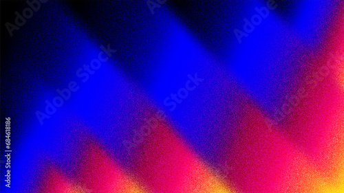 grainy texture noise effect abstract black, blue, yellow and red color gradient background or wallpaper design. use to web banner, banner, book cover or  header poster design.
