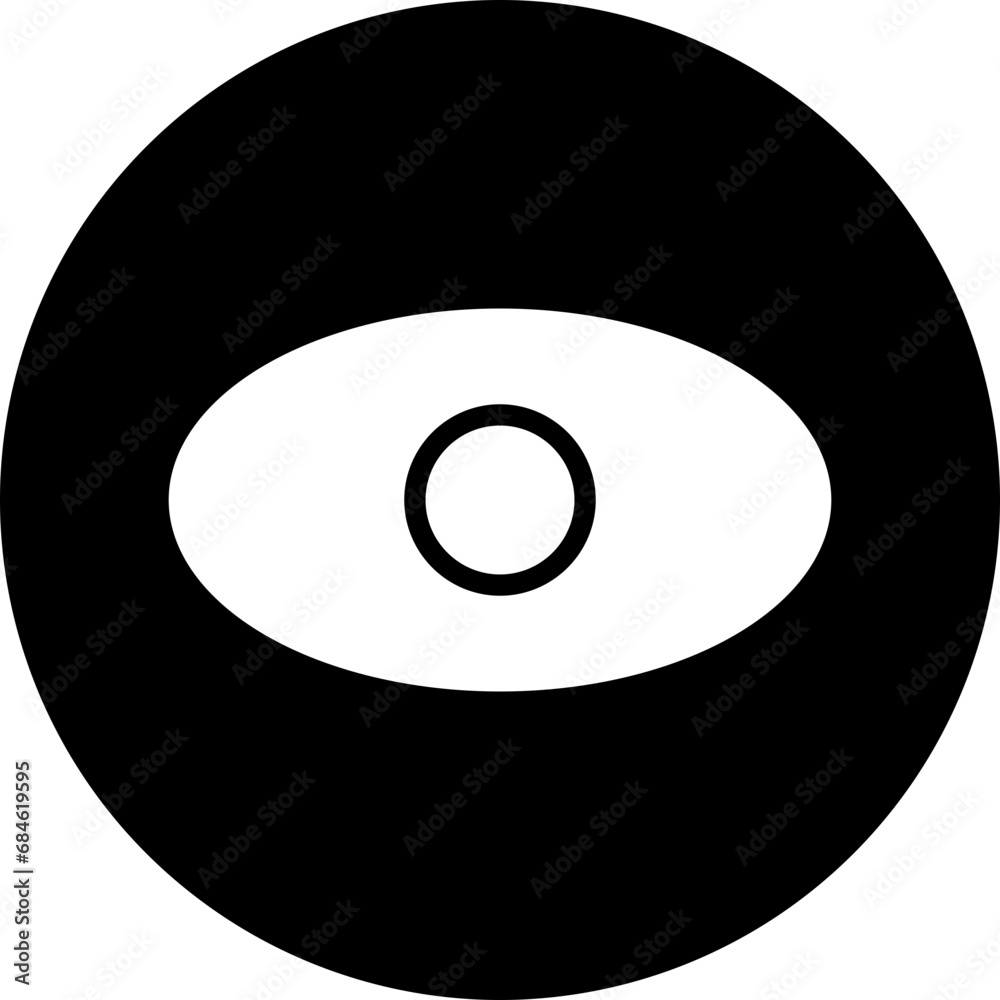 Eye Glyph Vector Icon Eye Glyph Vector Icon