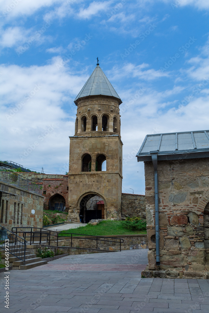 Bell tower of an orthodox church in Georgia