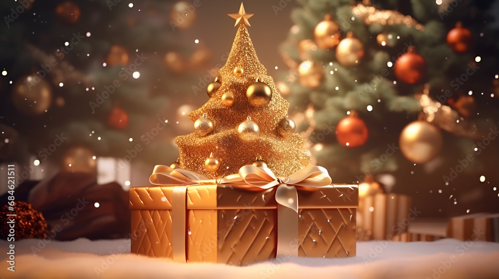 christmas tree with presents,christmas tree with gifts,christmas tree and gifts,Magical Moments: Christmas Tree and Gifts,Yuletide Joy: Adorned Christmas Tree,Holiday Splendor: Gift-Laden Christma